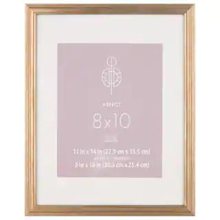 Gold Narrow 8" x 10" with Mat Frame, Aspect by Studio Décor® | Michaels Stores