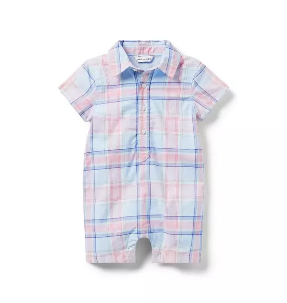Baby Madras Plaid Romper | Janie and Jack