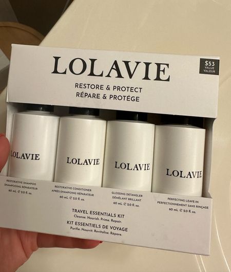 Completely in love with the Lolavie shampoo and conditioner! This luxury hair care is clean and smells so light and fresh! Makes my hair feel so clean and amazing  I also really love this luxury detangling glosser and the leave in treatment! A little goes a long way. I picked up the travel size kit to try it out but I do think I’ll be going back to get the bigger sizes! 

#LTKbeauty
