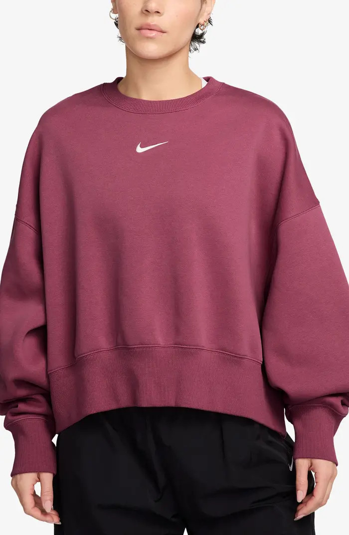 Nike Phoenix Fleece Crewneck Sweatshirt | Nordstrom | Nordstrom