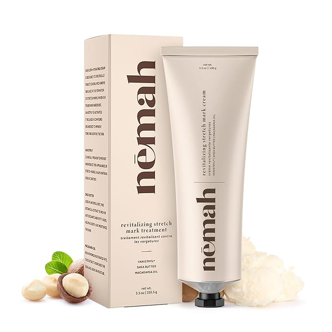 Nemah - Stretch Mark Cream for Pregnancy - Pregnancy Stretch Mark Prevention & Reduction, Postpar... | Amazon (US)