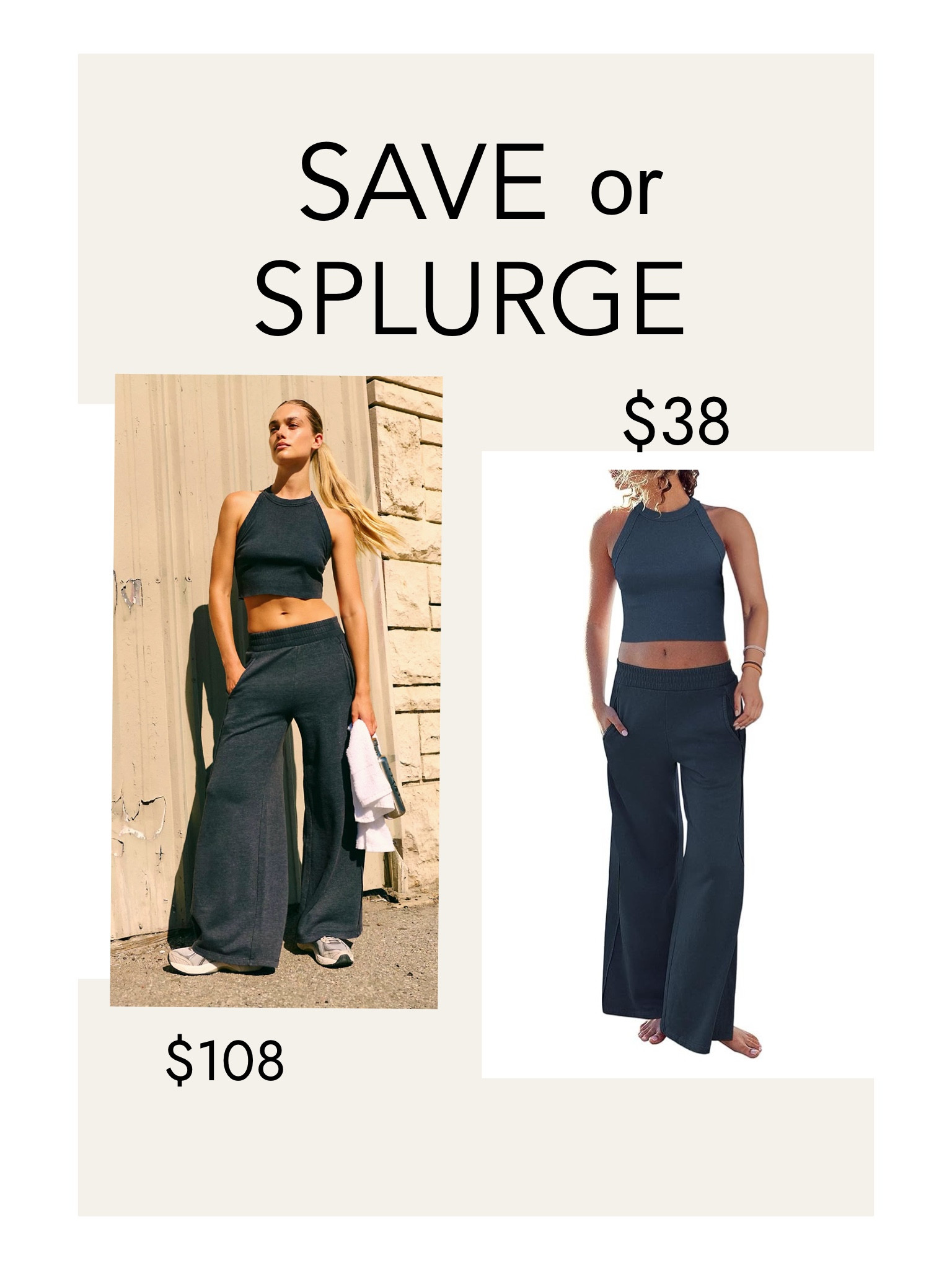 2 pc set save or splurge 
#amazon #freepeople

#LTKStyleTip #LTKFindsUnder50 #LTKFitness