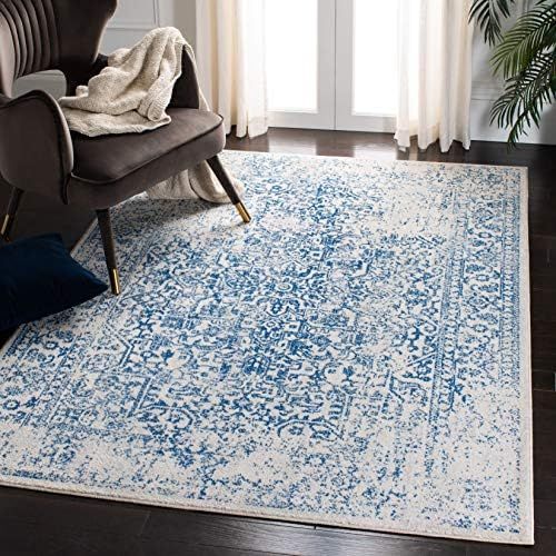 Safavieh Evoke Collection EVK256N Oriental Distressed Non-Shedding Stain Resistant Living Room Be... | Amazon (US)
