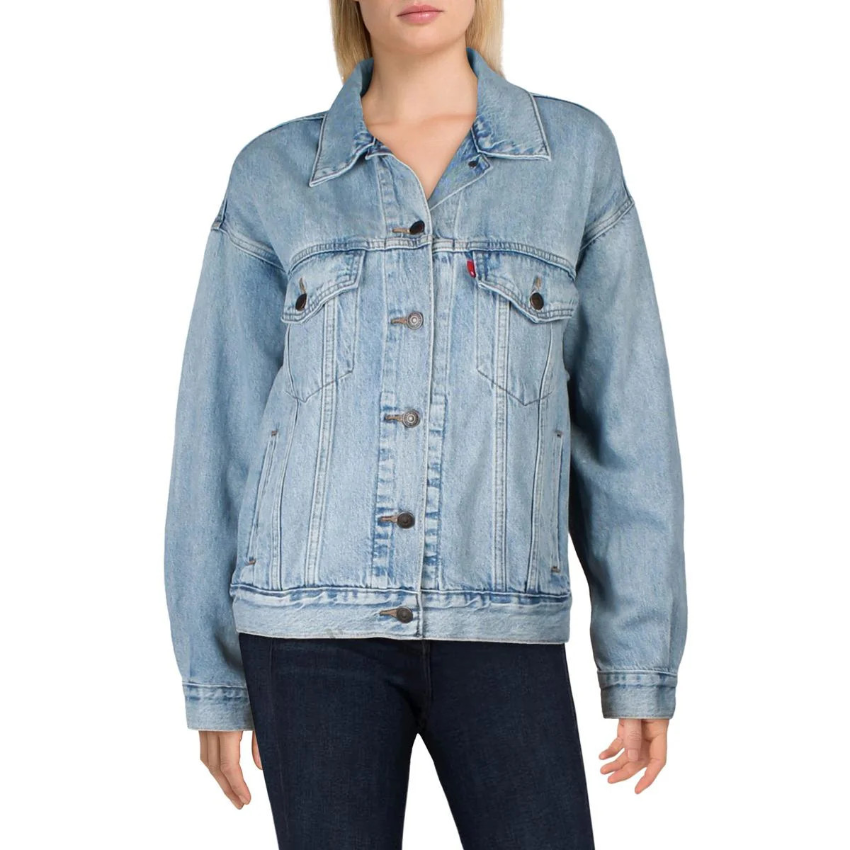 Womens Pocket Denim Denim Jacket | Shop Simon