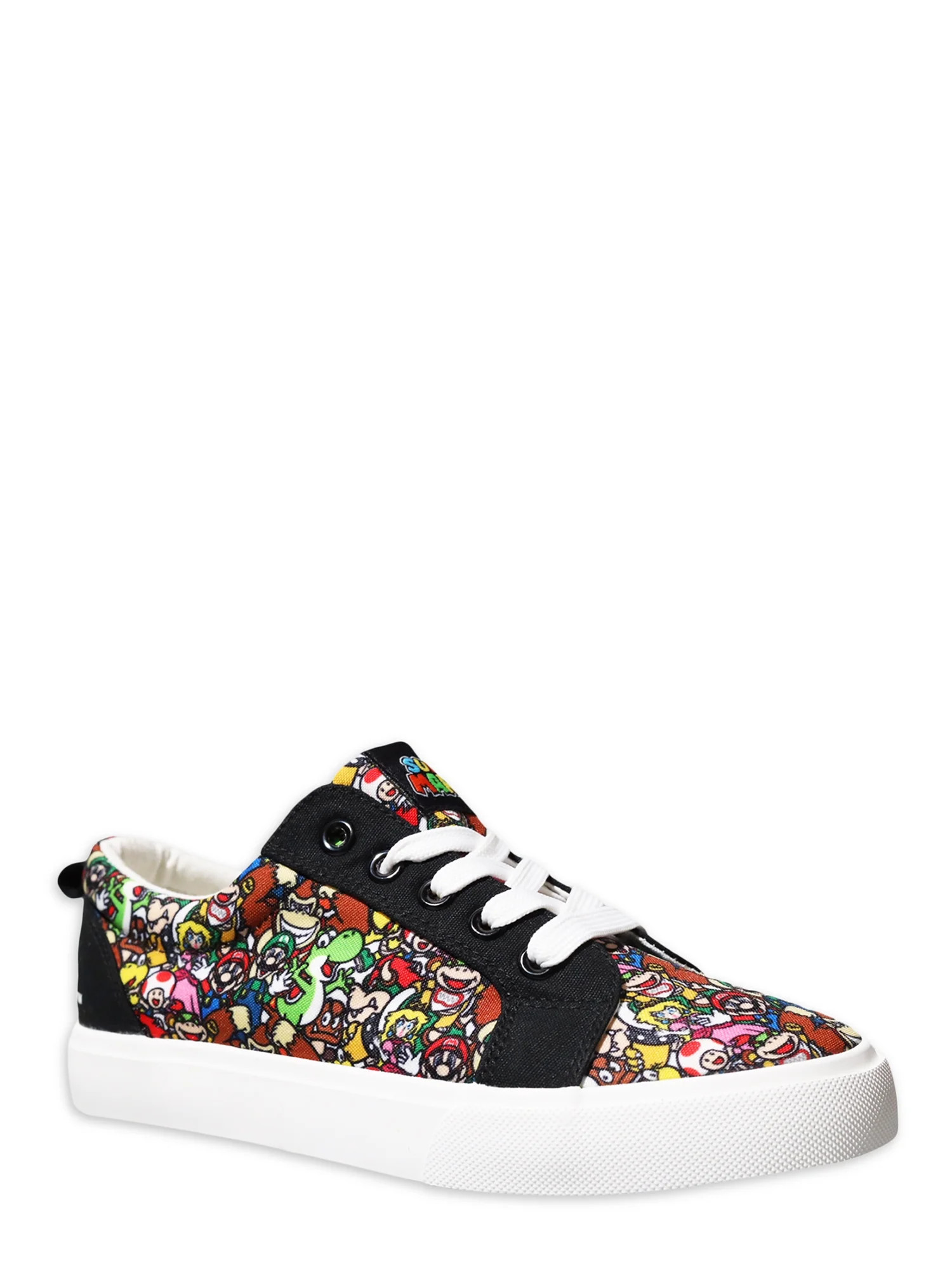 Nintendo Super Mario Bros Little & Big Boys Lace Up Low Top Shoes, Sizes 13-6 - Walmart.com | Walmart (US)