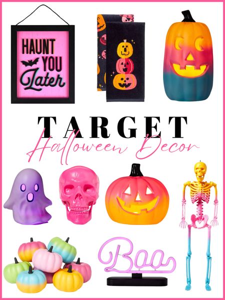 Halloween decor, target Halloween decor, neon Halloween decor 

#LTKHalloween #LTKhome #LTKSeasonal