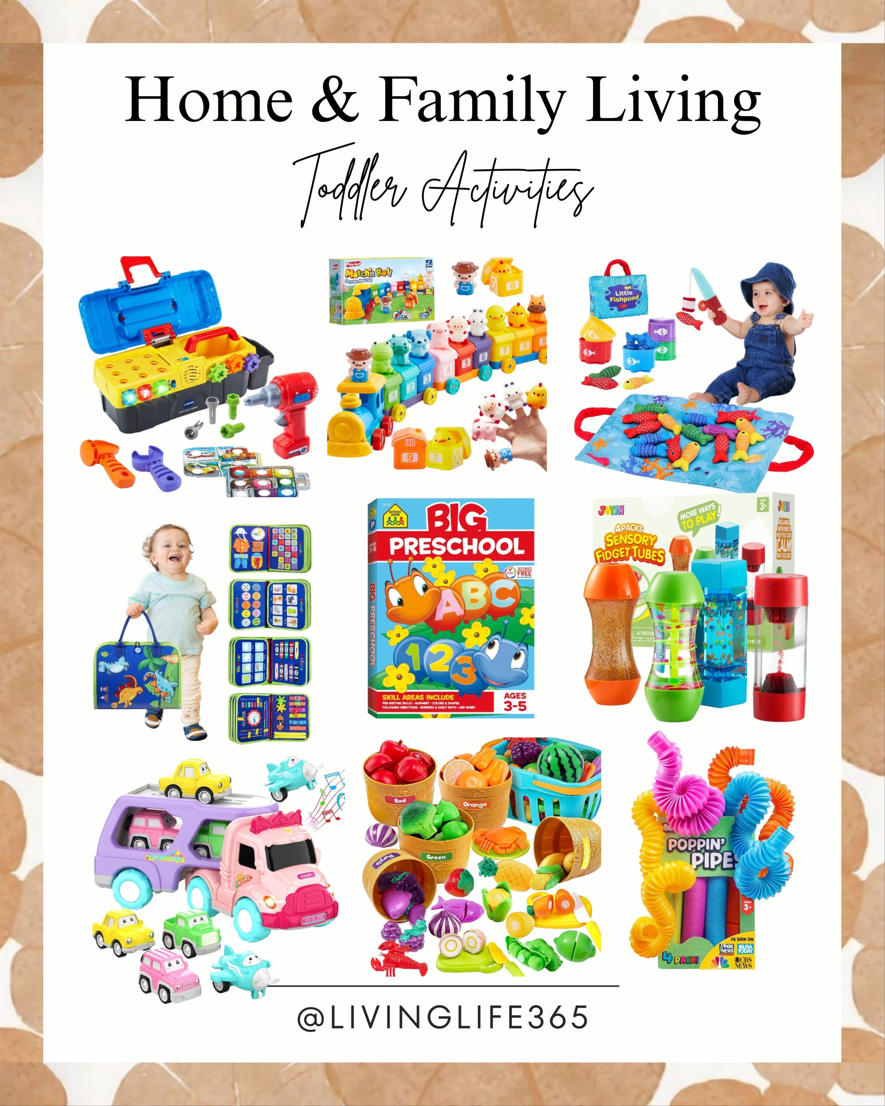 Bored toddlers no more! I'm sharing my go-to list of easy and engaging toddler activities that will keep your little one busy and learning. From messy sensory play to simple crafts and educational games, these finds are a lifesaver for every parent. Swipe up to shop the toys and supplies that make these activities a breeze! #ToddlerActivities #KidsActivities #MomLife #ParentingHacks #BusyToddler #ToddlerPlay #FamilyFun #LearningThroughPlay

#LTKSaleAlert #LTKKids #LTKFamily