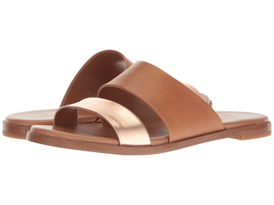 Cole Haan - Anica Sandal (Acorn/Rose Gold Metallic) Women's Dress Sandals | Zappos