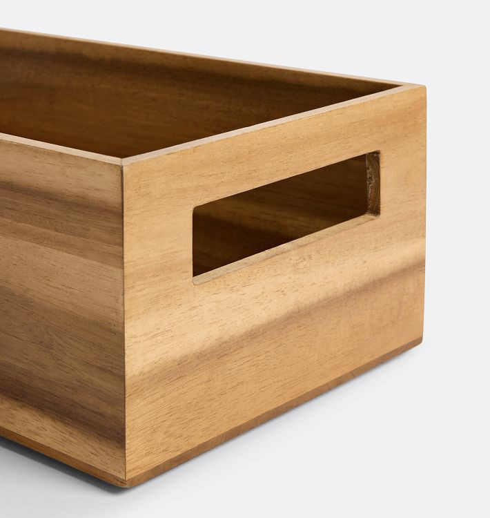 Acacia Wood Bin | Rejuvenation