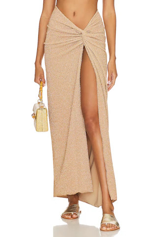 DEVON WINDSOR x REVOLVE Gwen Skirt in Gold Shimmer from Revolve.com | Revolve Clothing (Global)
