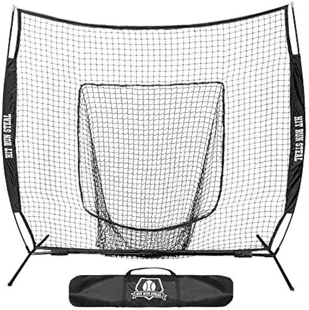 Hit Run Steal Heavy Duty Softball & Baseball Net with Carrying Bag - Perfect for Batting and Pitc... | Amazon (US)