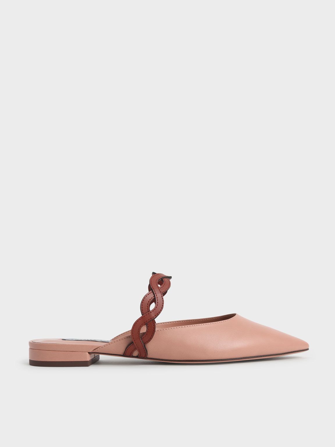 Woven Strap Flat Mules
- Pink | CHARLES & KEITH (US)