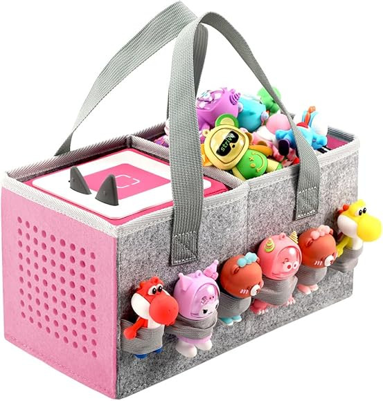 Carrying Case for Toniebox Starter Set and Tonies Figurines, Travel Felt Cloth Musical Toy Foldin... | Amazon (US)