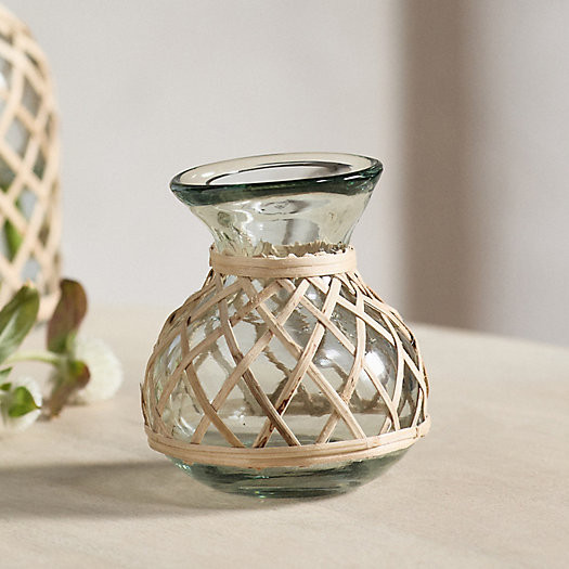 Rattan Wrapped Bud Vase | Terrain