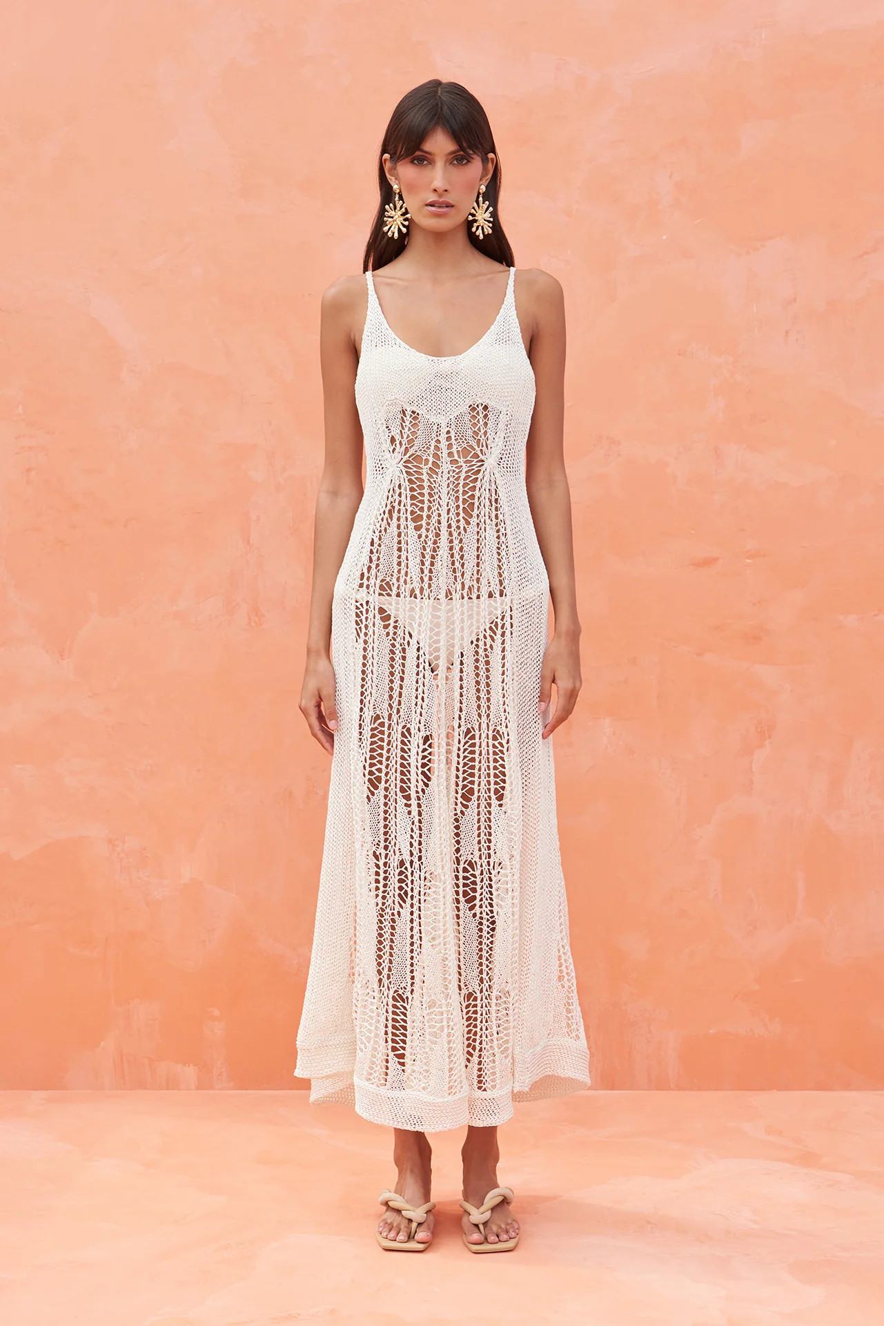 VICKIE CROCHET COVERUP - OFF WHITE | Cult Gaia - US