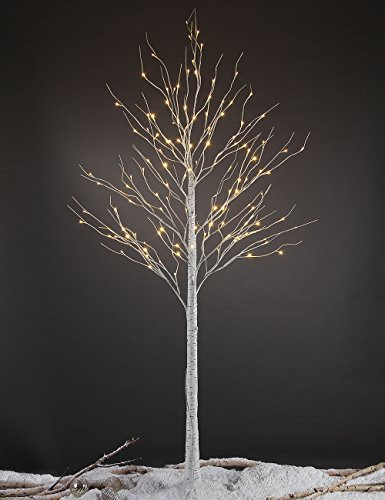 LIGHTSHARE Lighted Tree 8FT 132 LED Lighted Birch Tree for Decoration Inside and Outside, Home Pa... | Amazon (US)