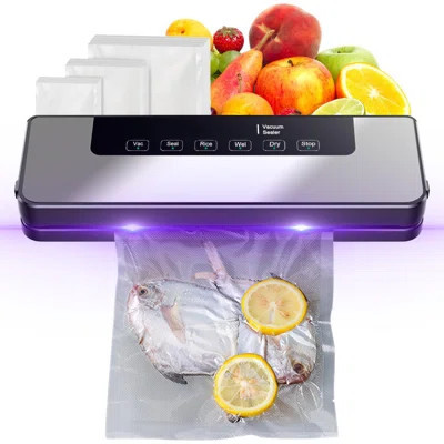 Vacuum Sealer, Food Saver Vacuum Sealer Machine With Bag, Fast-Compact/Multi-Functional & High Powerful Vacuum Sealers For Food, Automatic Sealing & D | Wayfair North America