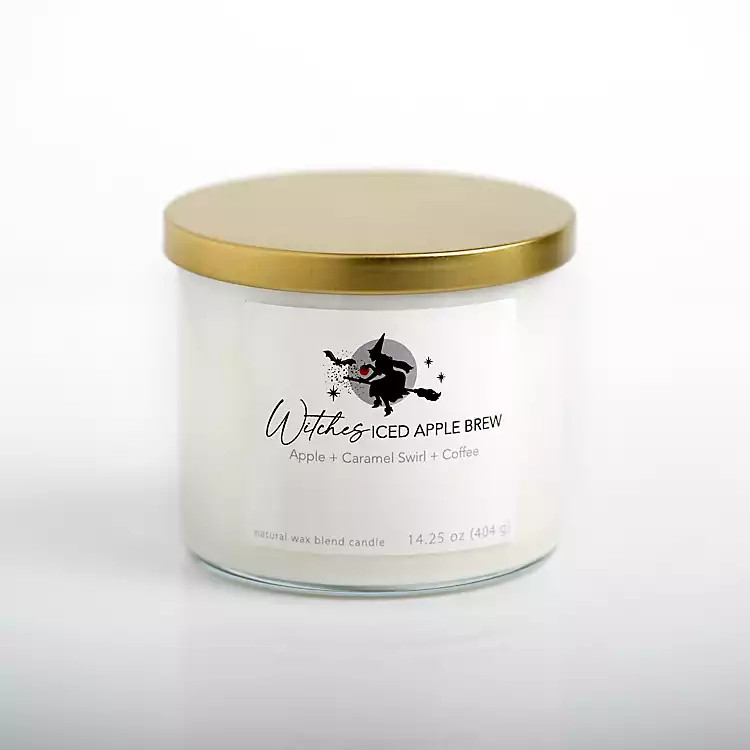 New! Witches Iced Apple Brew Jar Candle | Kirkland's Home