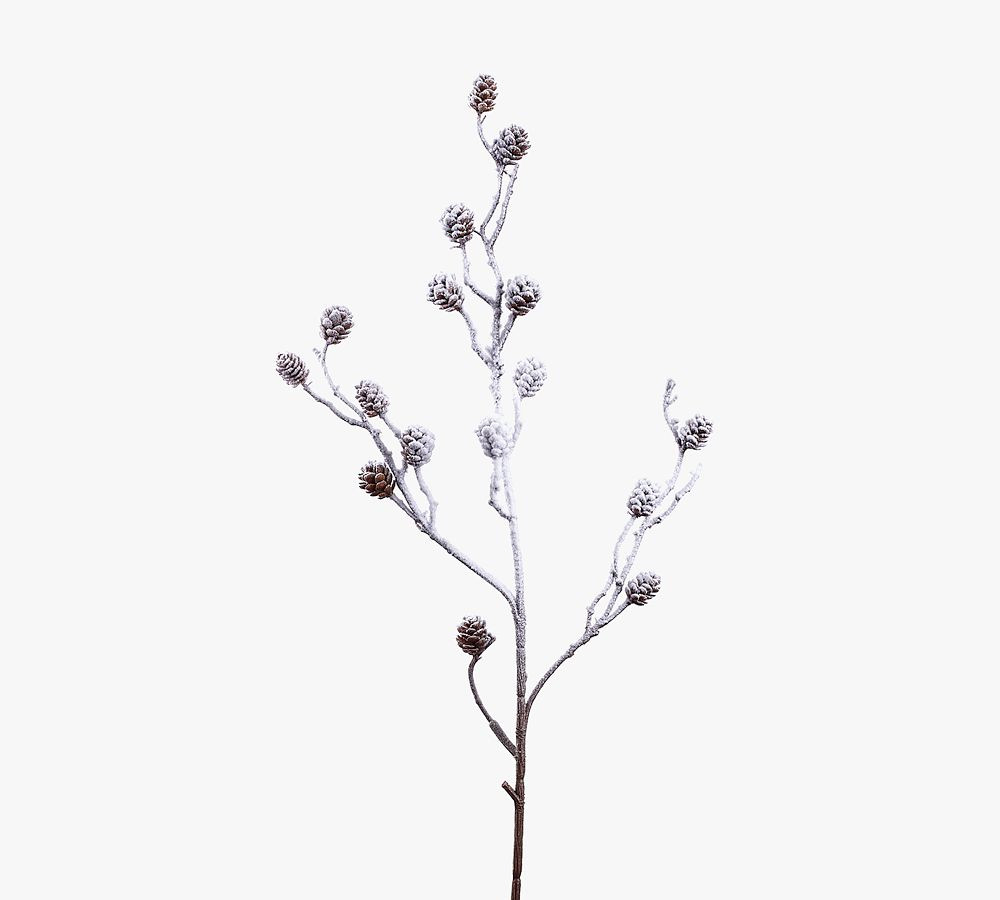 Faux Snowed Pinecone Sprays - Set of 2 | Pottery Barn (US)