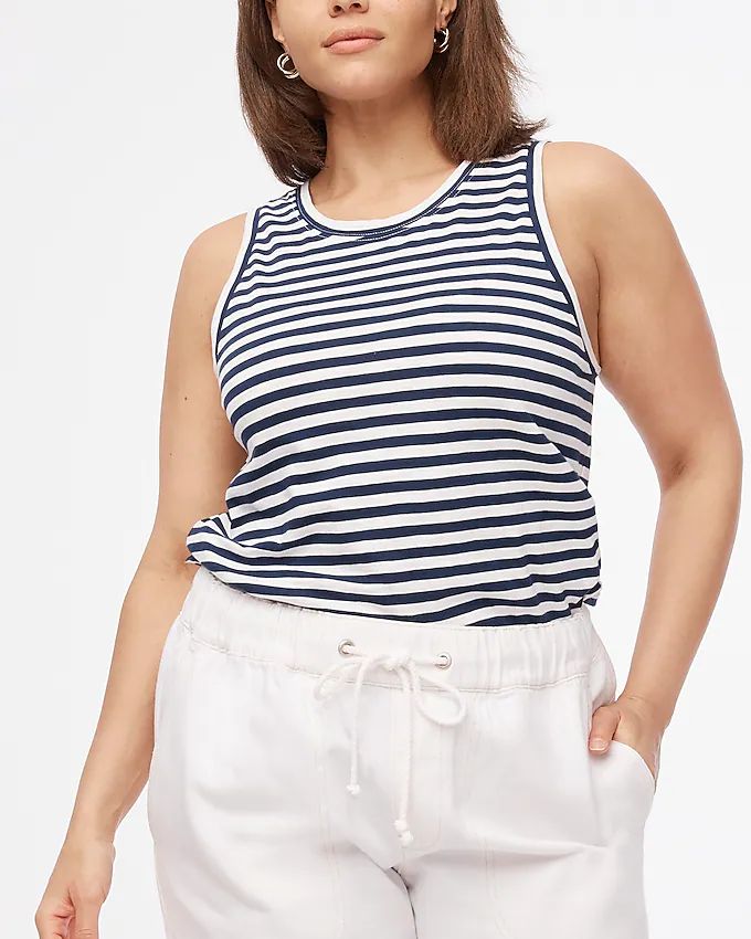 Striped girlfriend tank top | J.Crew Factory