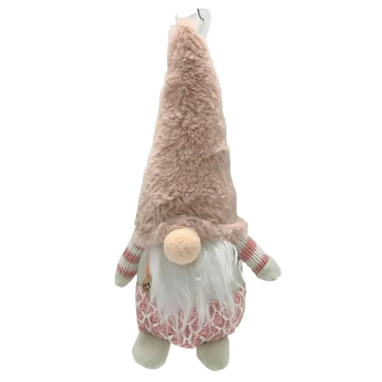Holiday Time Pink Jumbo Gnome Ornament.  Blushful Theme. Pink & White Color - Walmart.com | Walmart (US)