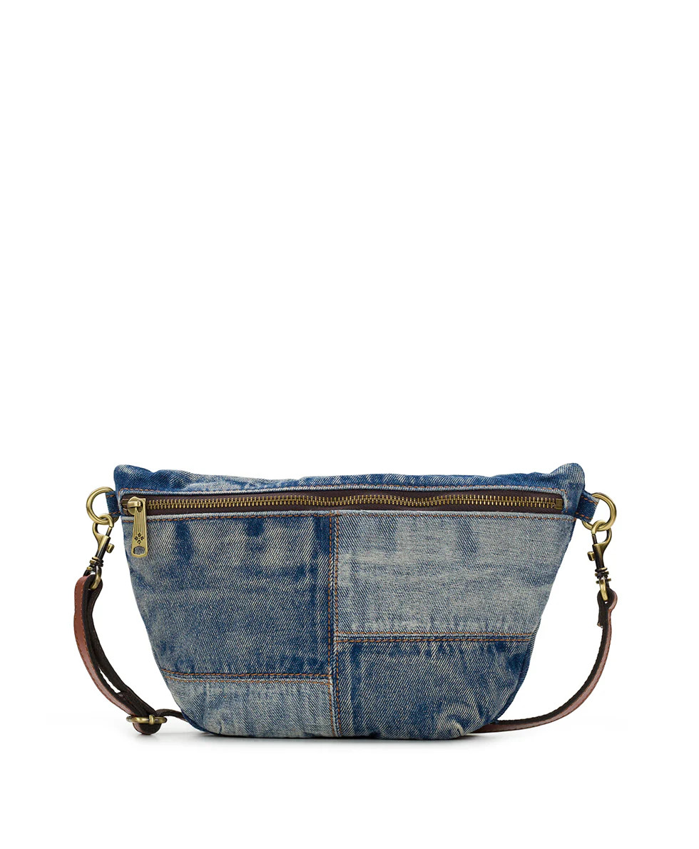 Tinchi Belt Bag - Washed Denim Patchwork | Patricia Nash Designs