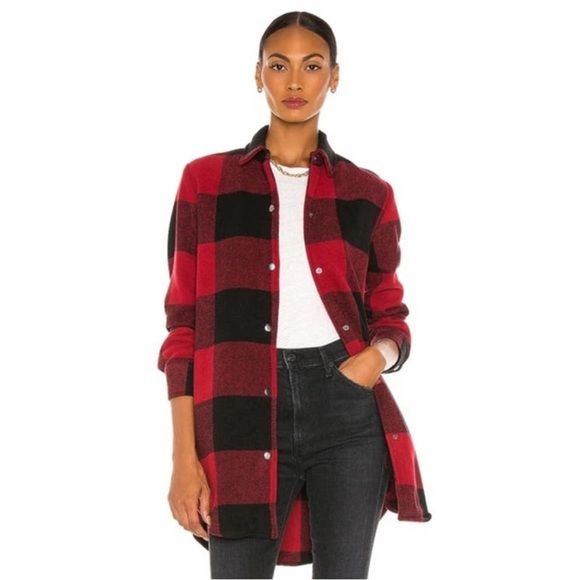 NWOT Revolve BB Dakota Red Eldridge Plaid Shirt Jacket | Poshmark