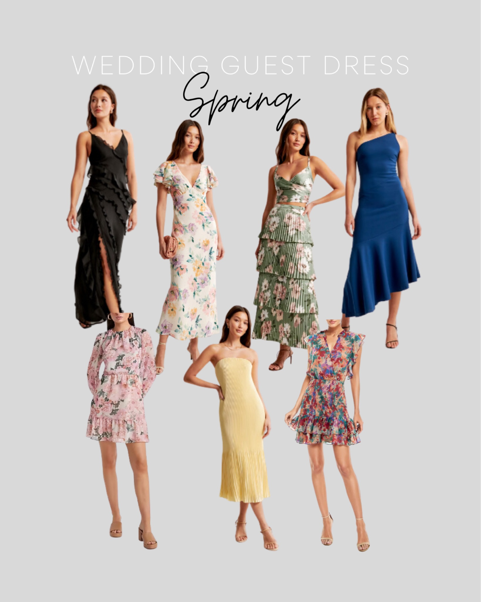 Spring wedding guest dresses 

#LTKwedding #LTKstyletip #LTKfindsunder50