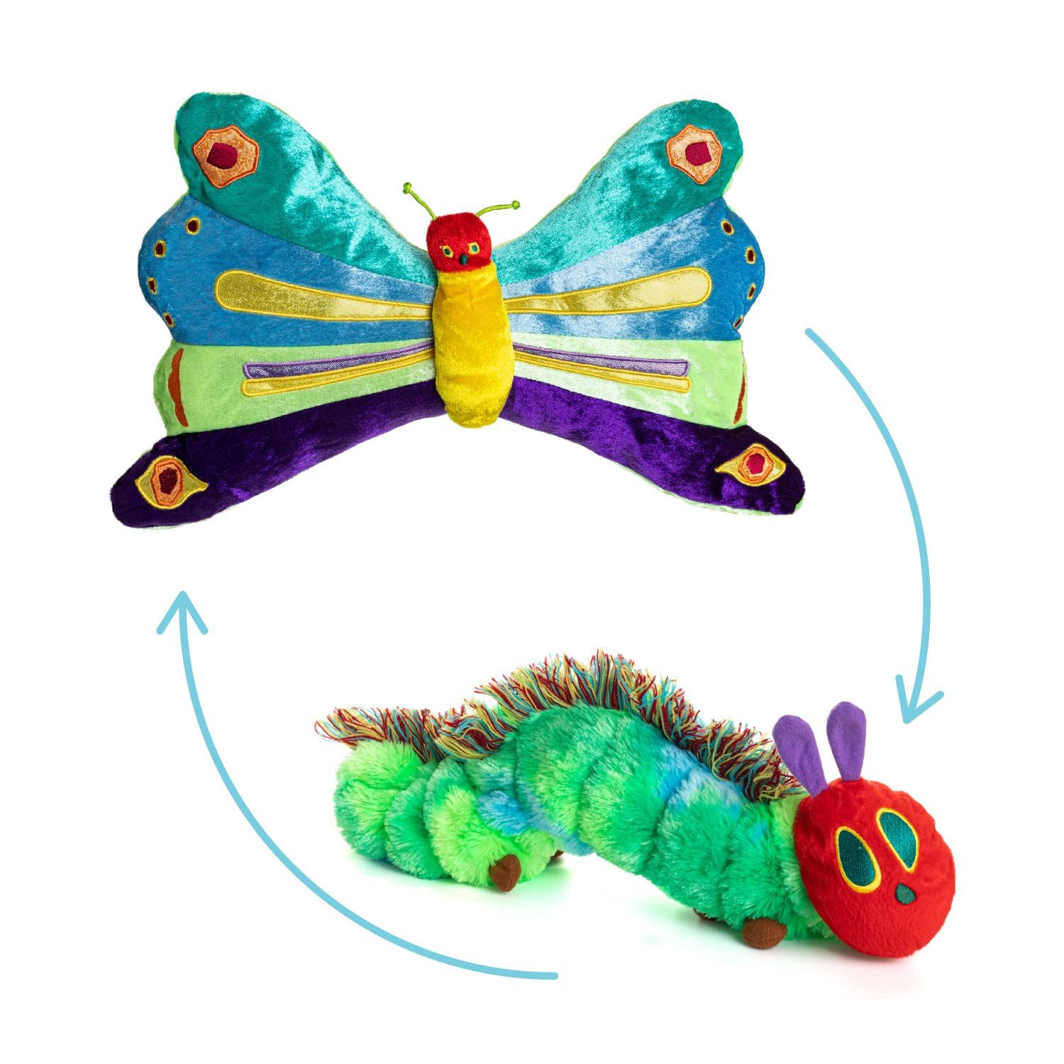 KIDS PREFERRED World of Eric Carle, The Very Hungry Caterpillar Butterfly Reversible Stuffed Anim... | Amazon (US)