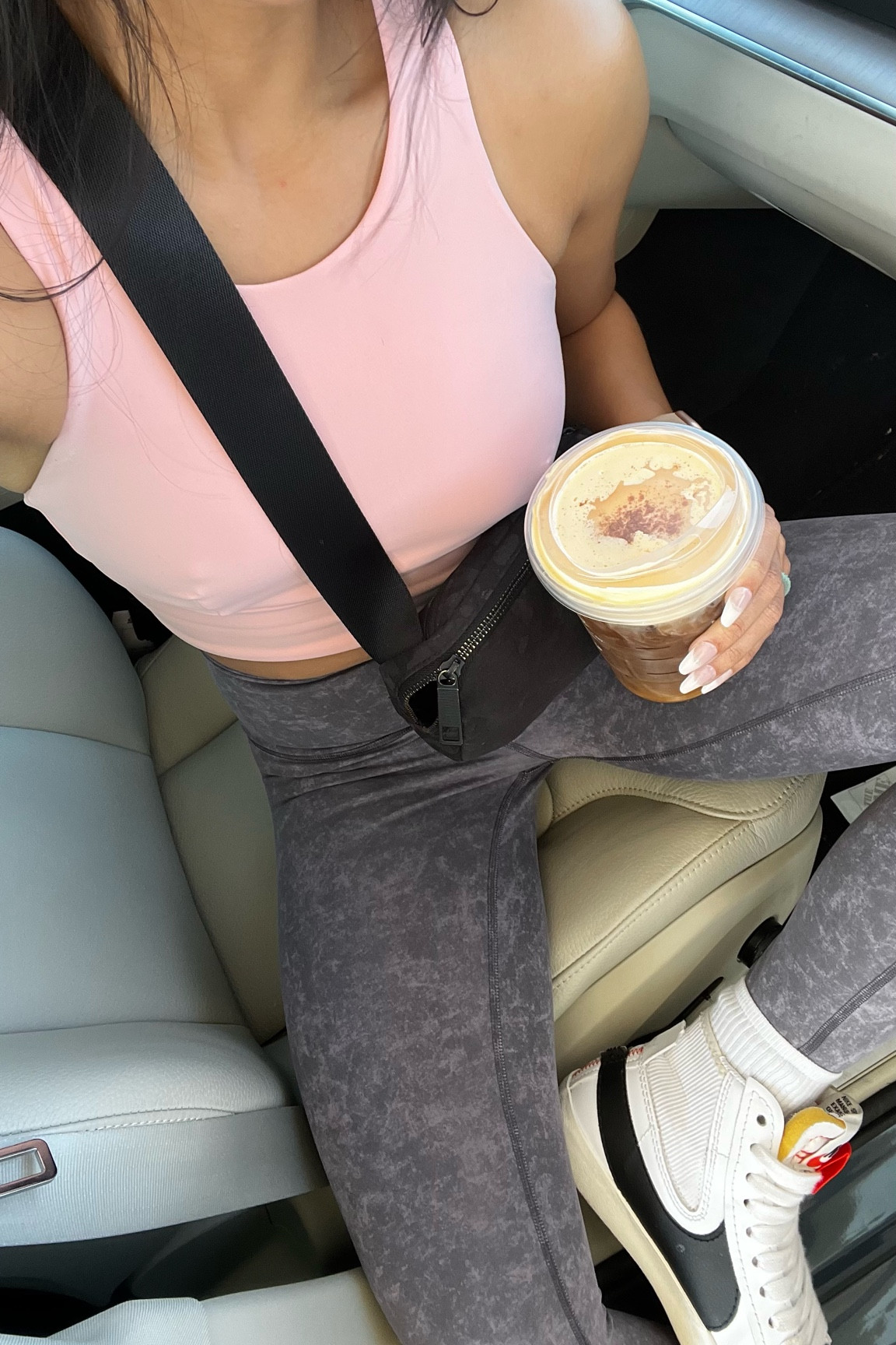 Lululemon wunder train sports bra and wunder train leggings (wearing size 4 in both) with Nike blazer jumbo, high top sneakers (tts) // gym outfit, workout outfit, sporty chic, activewear, meir, ameirylife 

#LTKfit #LTKshoecrush #LTKSeasonal