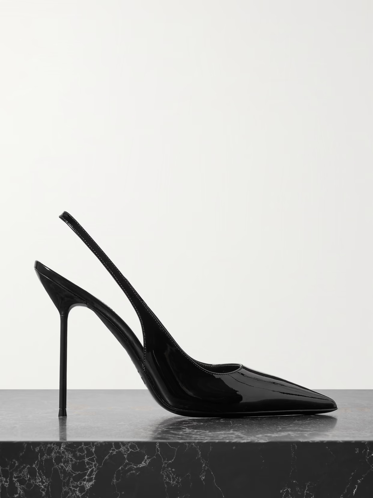 Paris Texas - Lidia Patent-leather Slingback Pumps - Black | NET-A-PORTER (UK & EU)