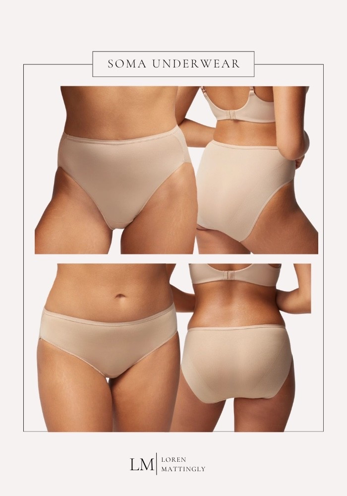 SOMA underwear = the kind you forget you’re even wearing (in the best way)

I’ve tried a lot of “seamless” options and these actually deliver. Smooth under leggings, no digging at the waist, and they stay put all day. The high-waisted pair is especially good if you like a little extra coverage without feeling compressed.

These are my go-to for:
 • workouts
 • everyday errands
 • anything fitted where I don’t want lines showing

Linked my exact styles + a few favorites I rotate through. 🤍 

#underwear #soma