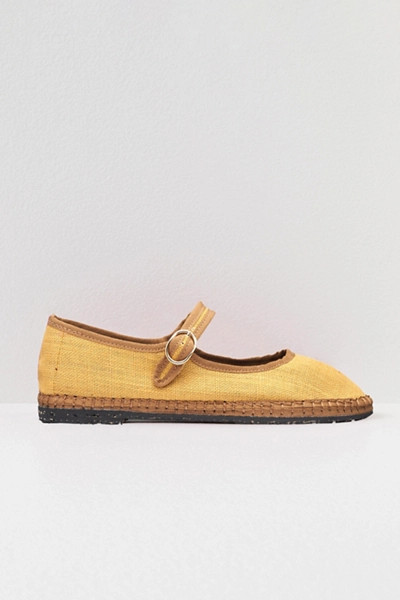 Flabelus Linen Mary Jane Flat | Urban Outfitters (US and RoW)