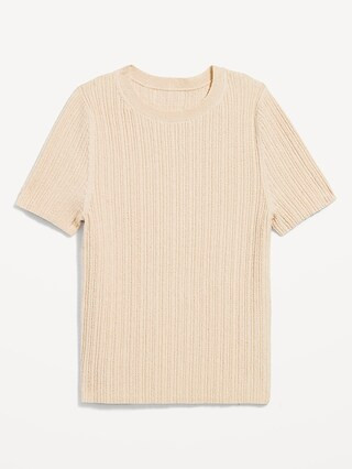 Textured Bouclé T-Shirt | Old Navy | Old Navy (US)