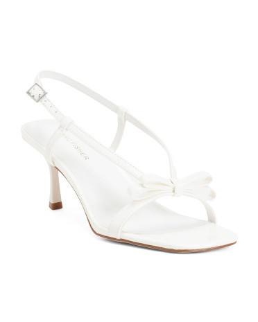 Danzy Barely There Bow Heeled Sandals | TJ Maxx