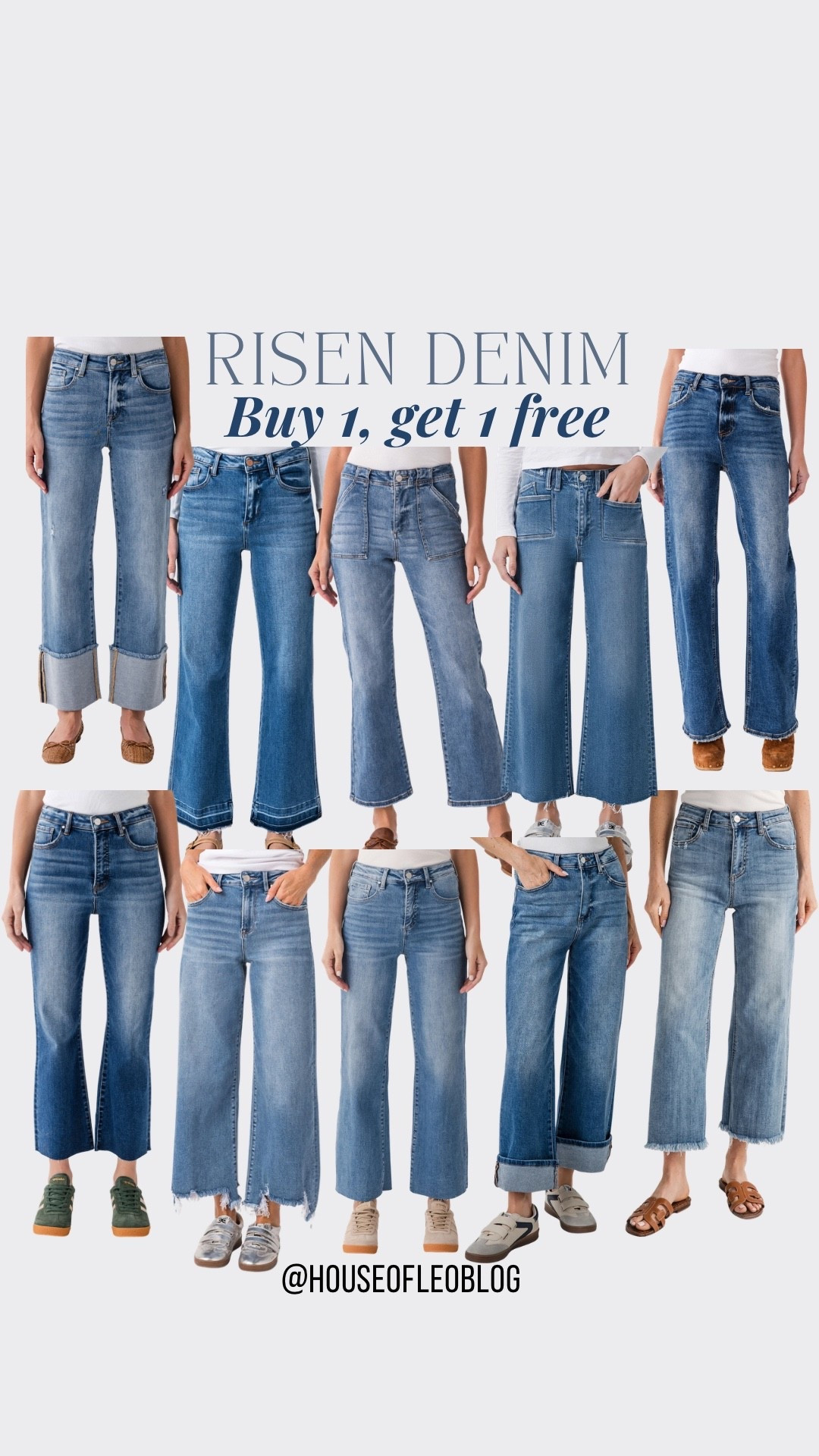 Risen jeans buy one get one free thru 12/24. Both styles must be added to cart. 

#LTKFindsUnder100 #LTKSaleAlert