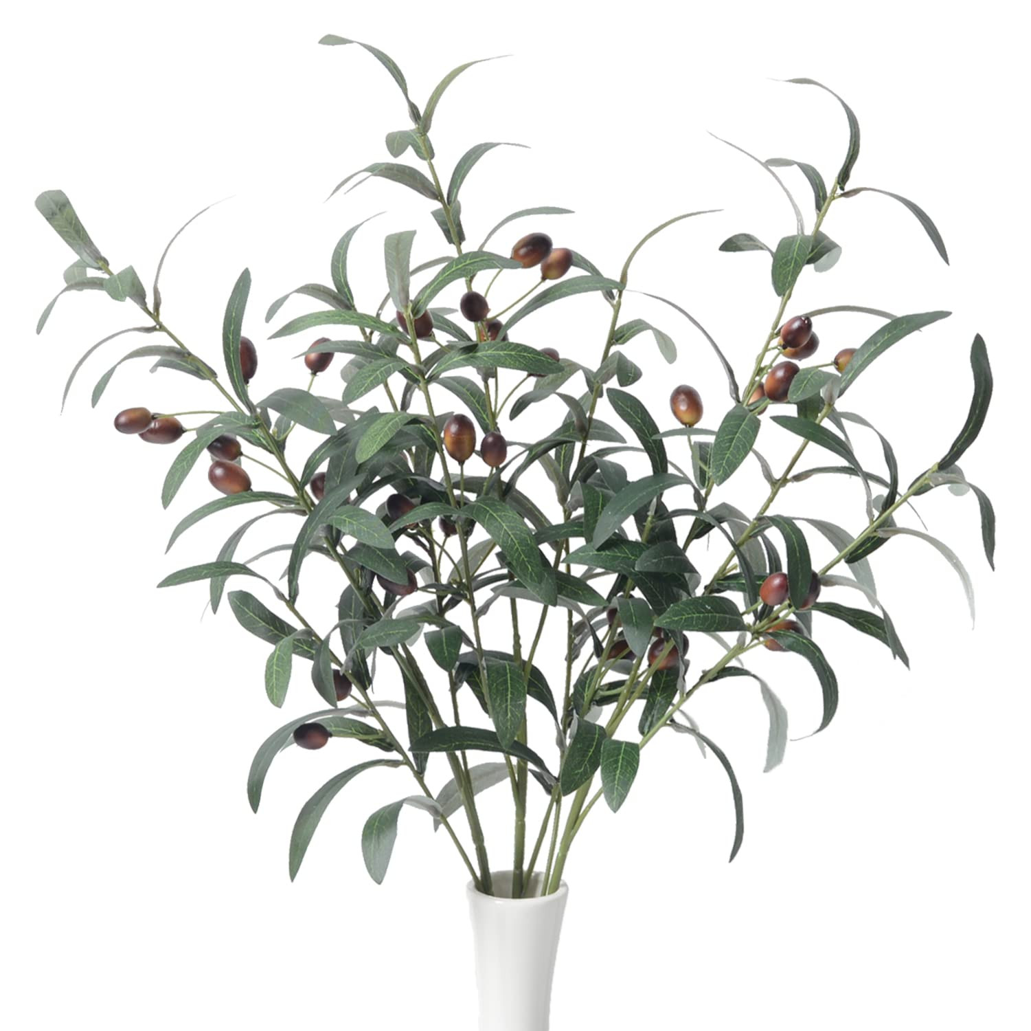 SzJias Artificial Olive Branch Faux Olive Branches for Vases Fake Branches Olive Stems for Vase F... | Amazon (US)