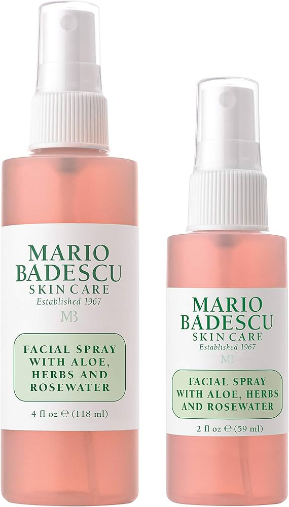 Mario Badescu Facial Spray with Aloe, Herbs and Rosewater for All Skin Types | Face Mist that Hyd... | Amazon (US)