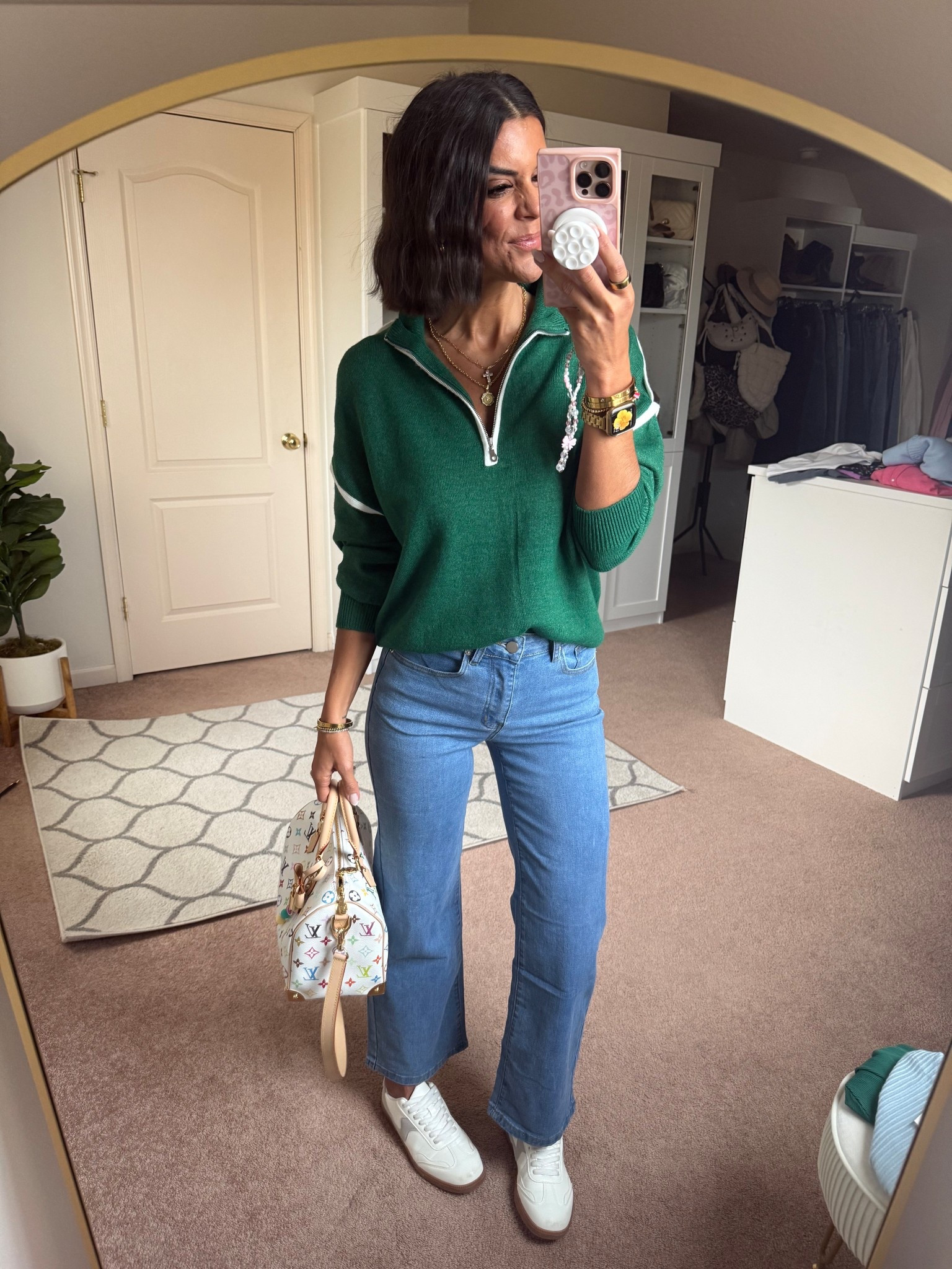 Size small in sweater xs in jeans 

#LTKSeasonal