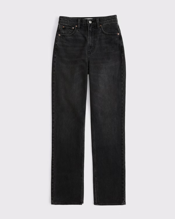 Women's Ultra High Rise 90s Straight Jean | Women's Bottoms | Abercrombie.com | Abercrombie & Fitch (US)