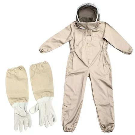 Apmemiss Clearance Bee Suits for Men Women Bee Keeper Suite with Beekeeping Gloves Beekeeping Suit with Veil Hood Fully Body Durable Beekeeper Suite for Professional Beekeepers and Beginners XL | Walmart (US)