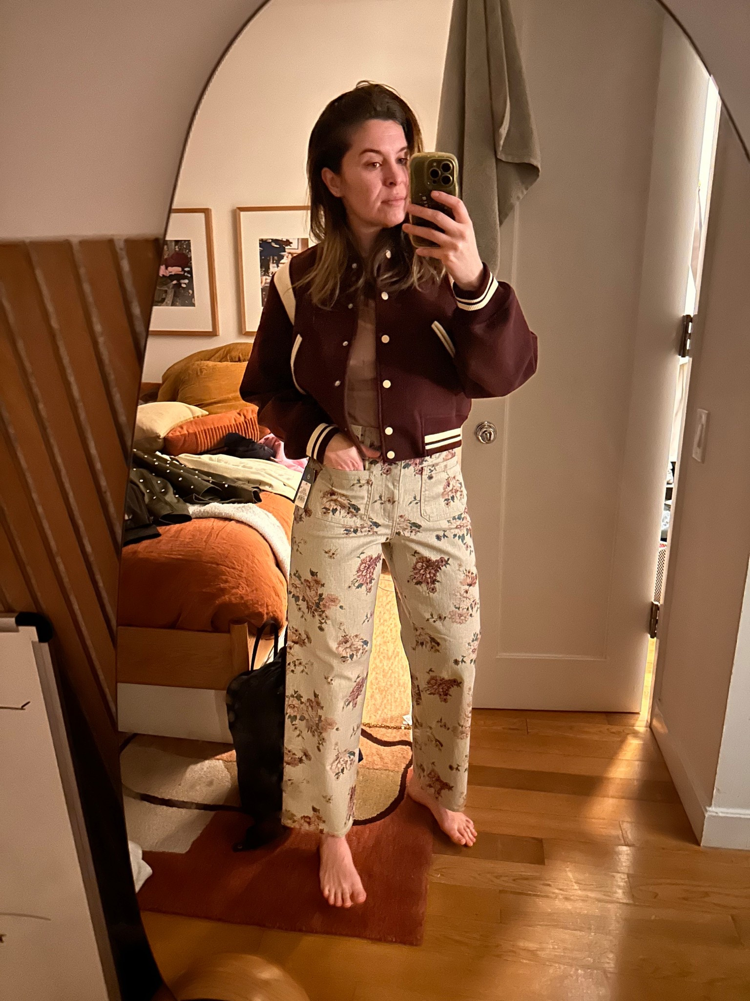 I am fully in the weeds with these flower jeans 

#LTKValentine #LTKMidsize #LTKootd
