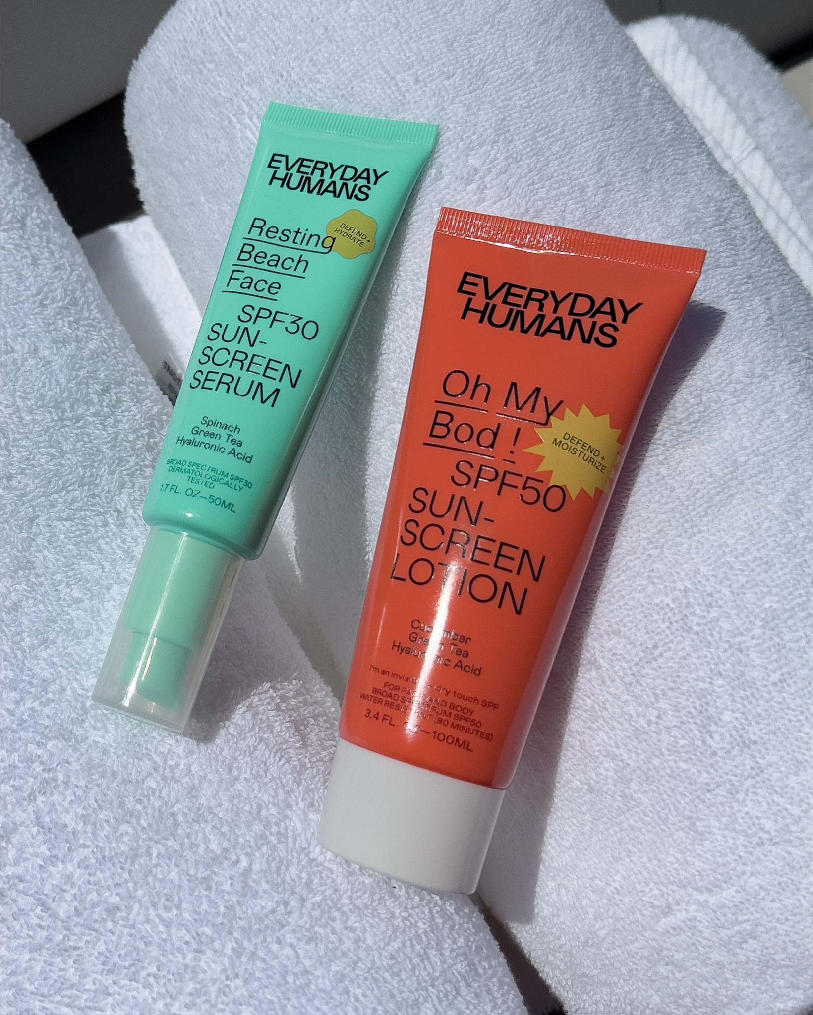 Sunscreen I’m loving this summer! ☀️ no white cast, non-greasy, smells like fresh cucumber and green tea with a hint of apple, skin hydrating (it has hyaluronic acid to help with this), and spf 50 to protect your skin from the sun! 

Cruelty free sunscreen, plant powered, plastic neutral, uva/uvb rays protection 

#LTKBeauty #LTKSeasonal