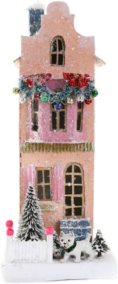 Cody Foster & Co Pink Townhouse Christmas Village Building HOU-335 | Amazon (US)