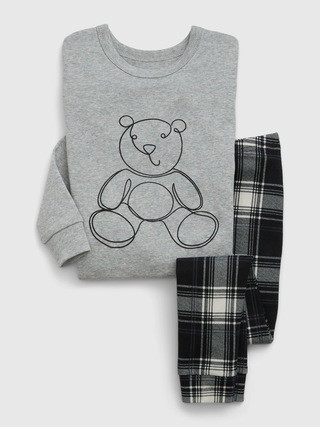 babyGap Organic Cotton Brannan Bear PJ Set | Gap (US)