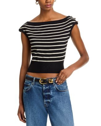Sarita Boat Neck Stripe Sweater | Bloomingdale's (US)