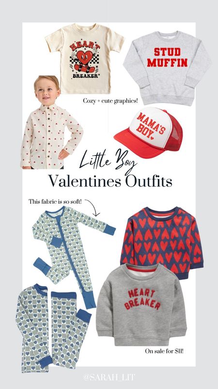 Little boy Valentine’s day outfits! 