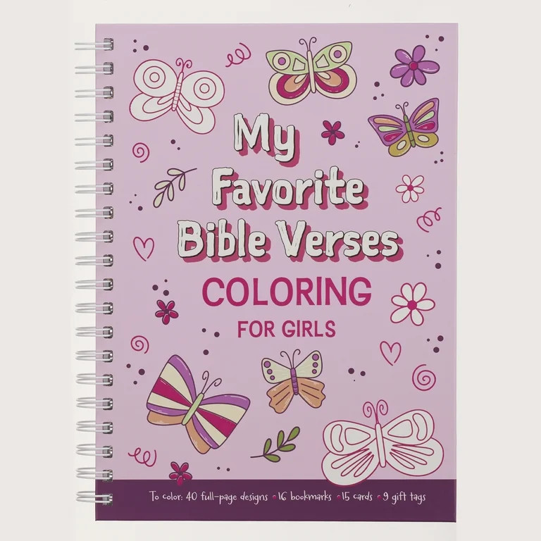 My Favorite Bible Verses Coloring for Girls, Ages 8-12 | Walmart (US)