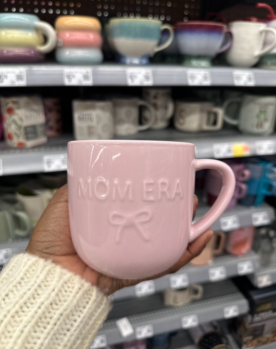 Mainstays 16.9-oz Pink Embossed Mom Era & Bow Glazed Ceramic Mug

#LTKmomlife #LTKHome #LTKmorningroutine