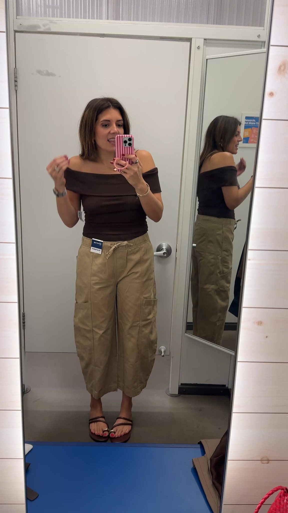 40% off old navy! Millennial cool mom fall outfit with off shoulder tee and barrel pants! Size small in both. I’m 5’7”

#LTKTall #LTKOver40 #LTKSaleAlert